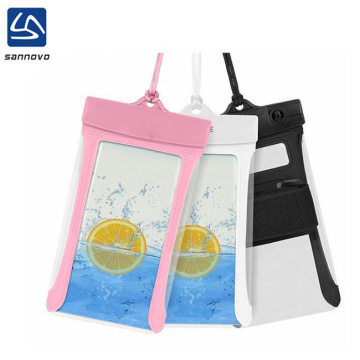 bulk colorful universal pvc swimming mobile phone waterproof bag